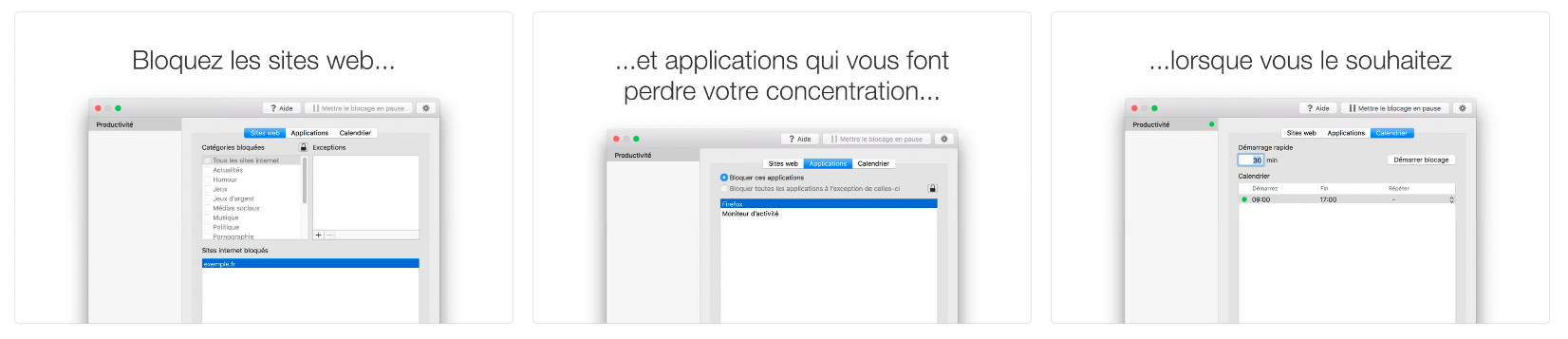 Capture d'&eacute;cran de l'application mobile 1focus
