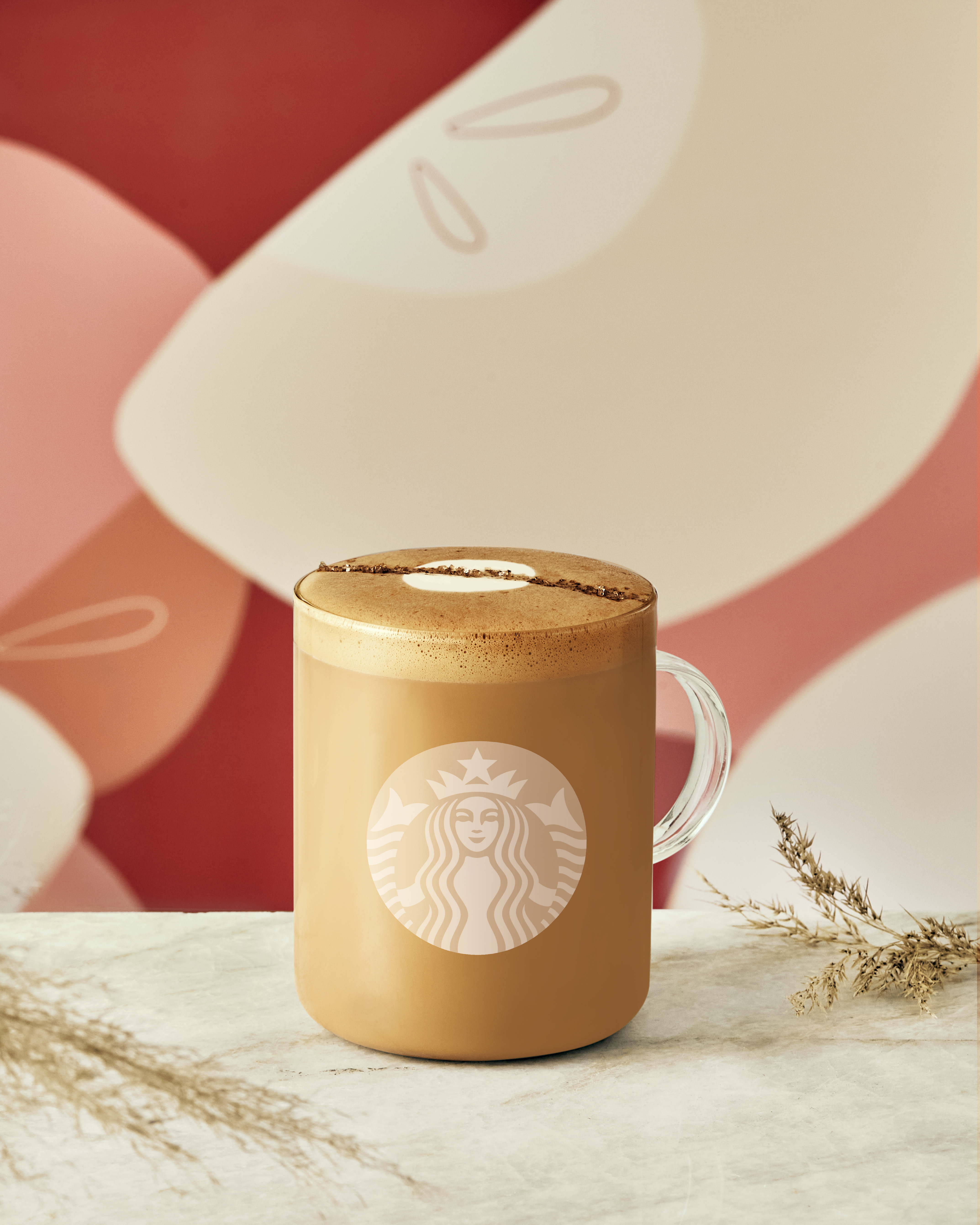 Flat white pomme et avoine de Starbucks