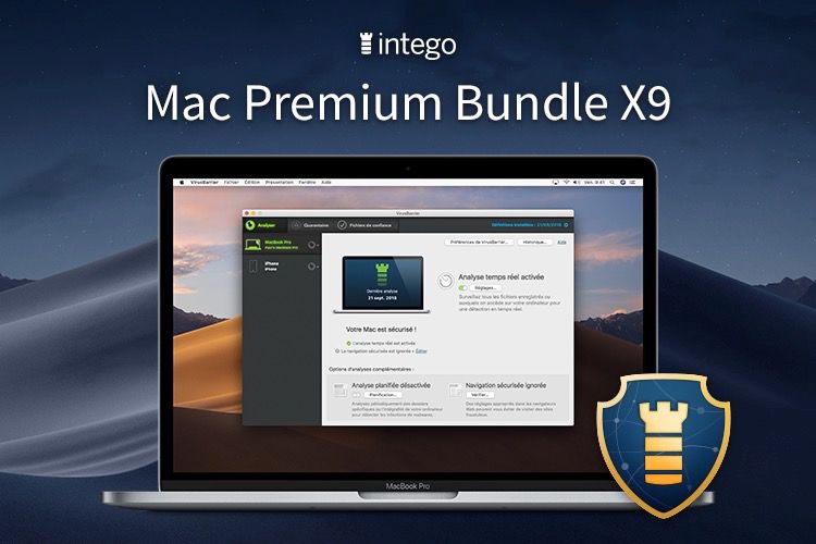 Intego offre une solution complète pour Mac Intego Mac Prenium Bundle X( antivirus Apple