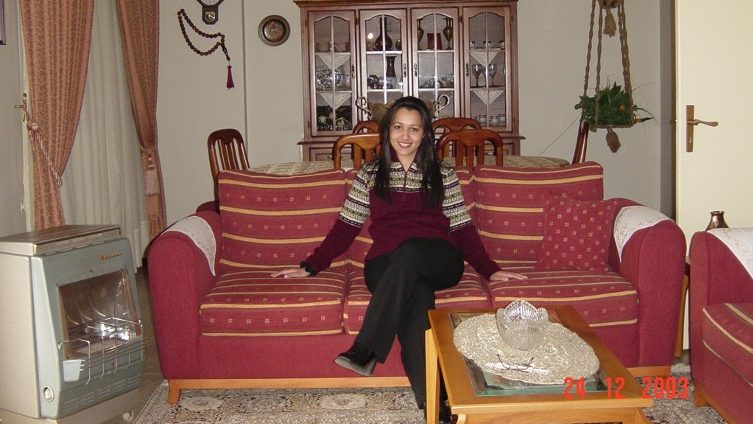 Ruba Ghazal au domicile de sa grand-mère à Beyrouth avant les conflits de 2006