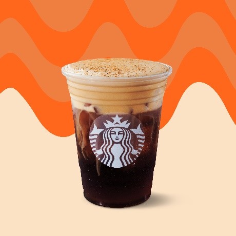 Caf&eacute; infus&eacute; &agrave; froid &agrave; la cr&egrave;me de citrouille de Starbucks
