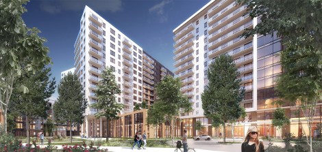 L’imposant ensemble résidentiel de près de 1000 unités en construction à l’angle du boulevard Newman et de la rue Léger a désormais un nom et un site web.