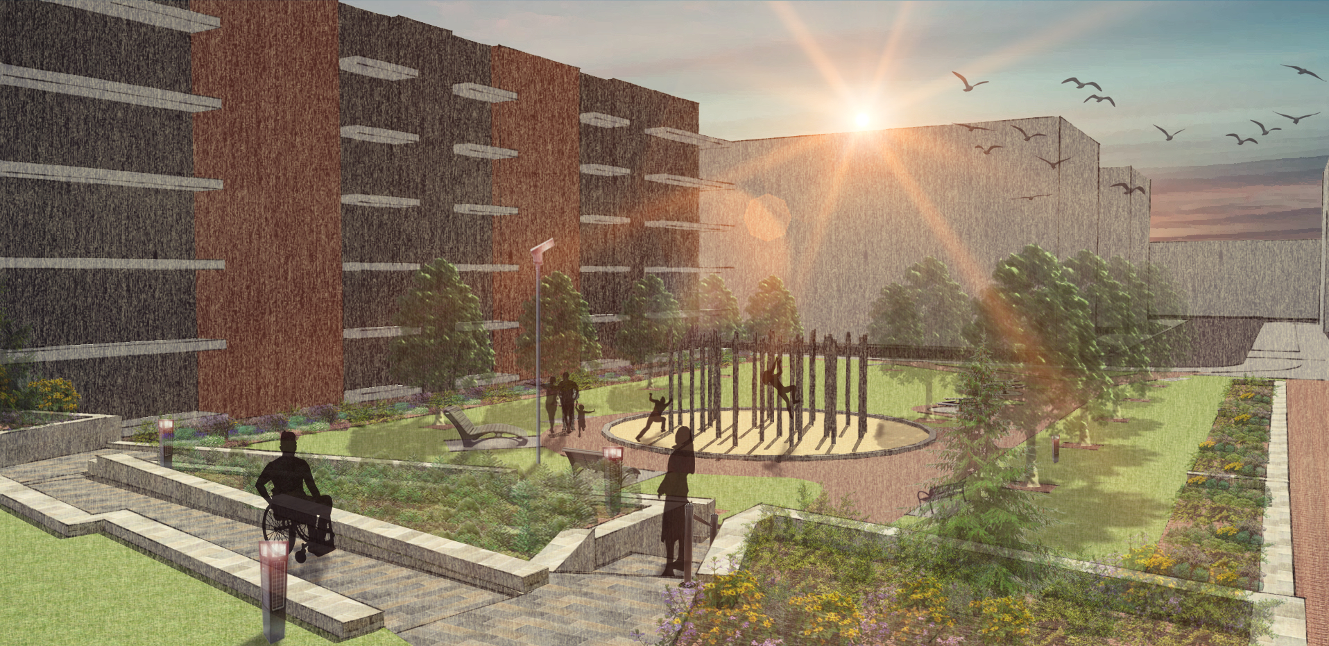 Maquette du nouveau parc Philippe-Lalonde
