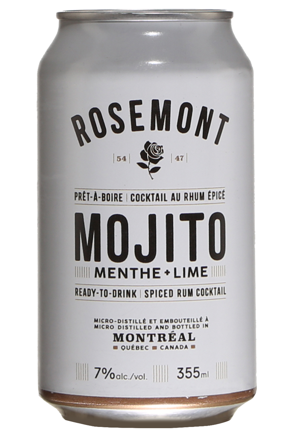 Une cannette du pr&ecirc;t-&agrave;-boire Rosemont Mojito
