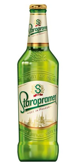 Bouteille de bi&egrave;re tch&egrave;que Staropramen