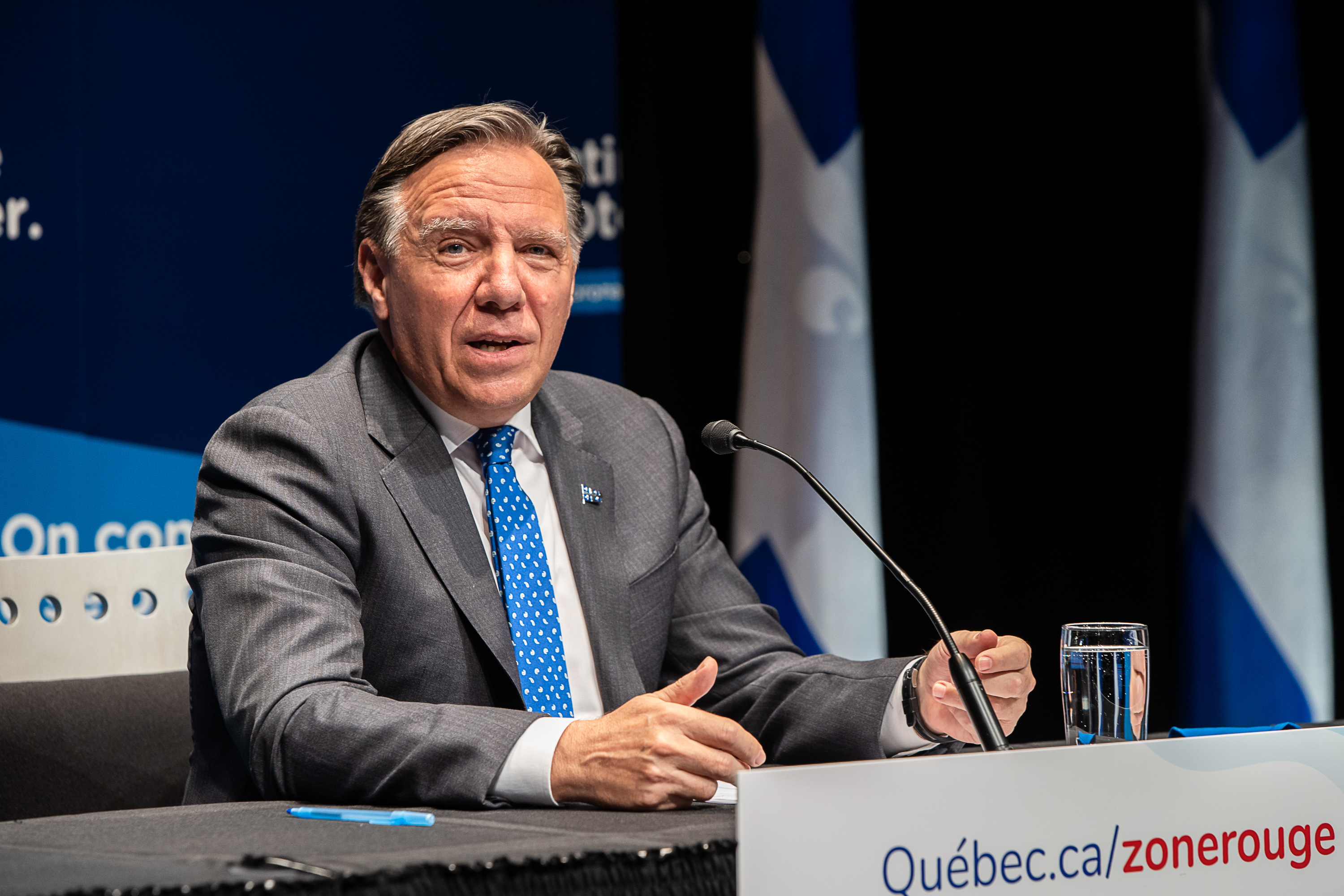 Le premier ministre François Legault s'inquiète de la situation dans les hôpitaux par rapport à la COVID-19