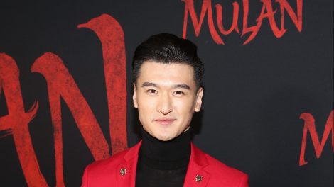 Chen Tang à la première mondiale de Mulan, le 9 mars 2020.