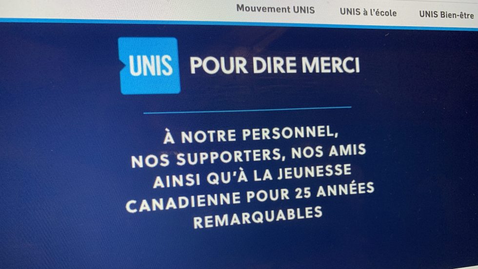 UNIS a publié une lettre ouverte pour annoncer son départ du Canada.
