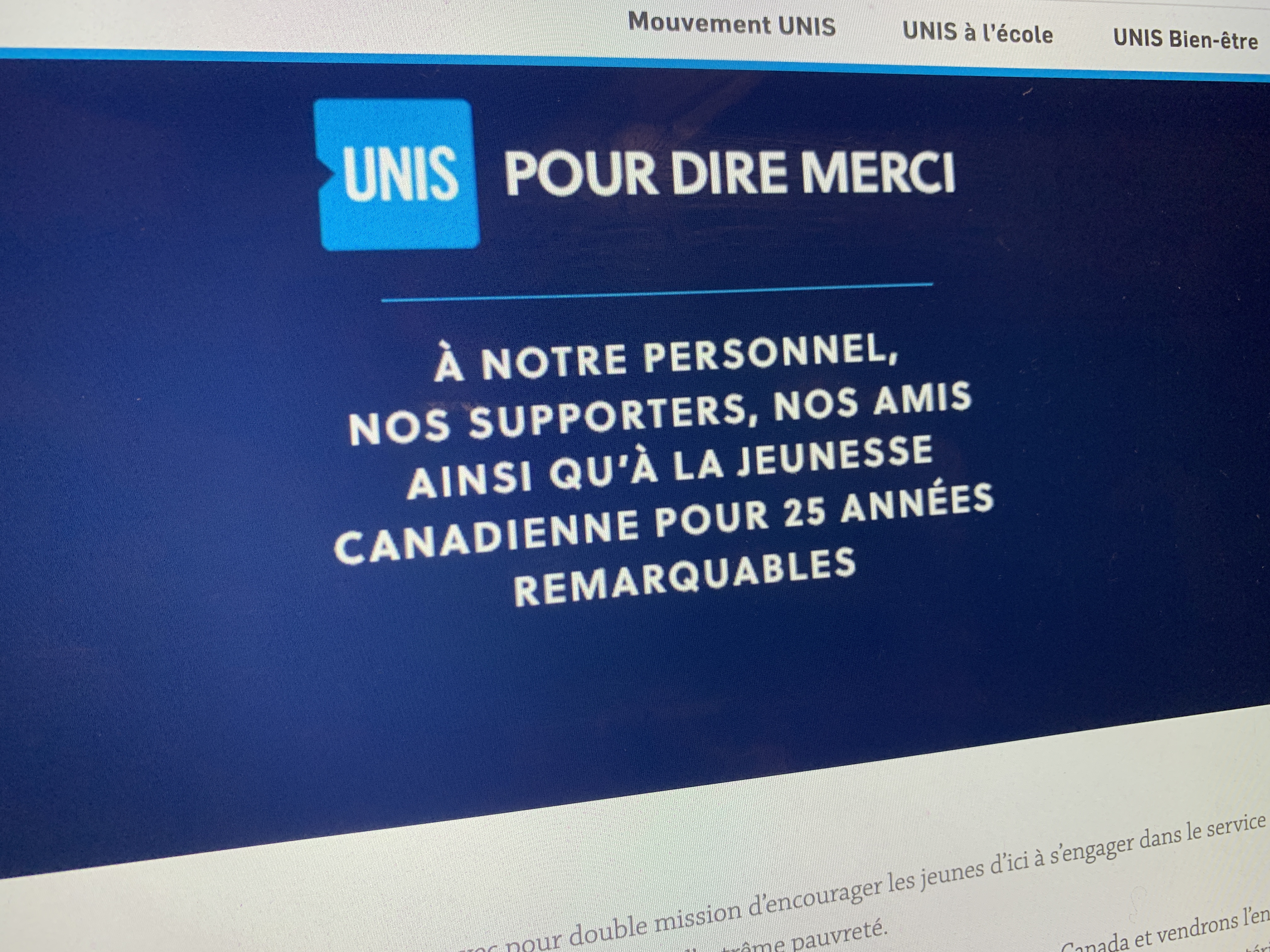 UNIS a publié une lettre ouverte pour annoncer son départ du Canada.