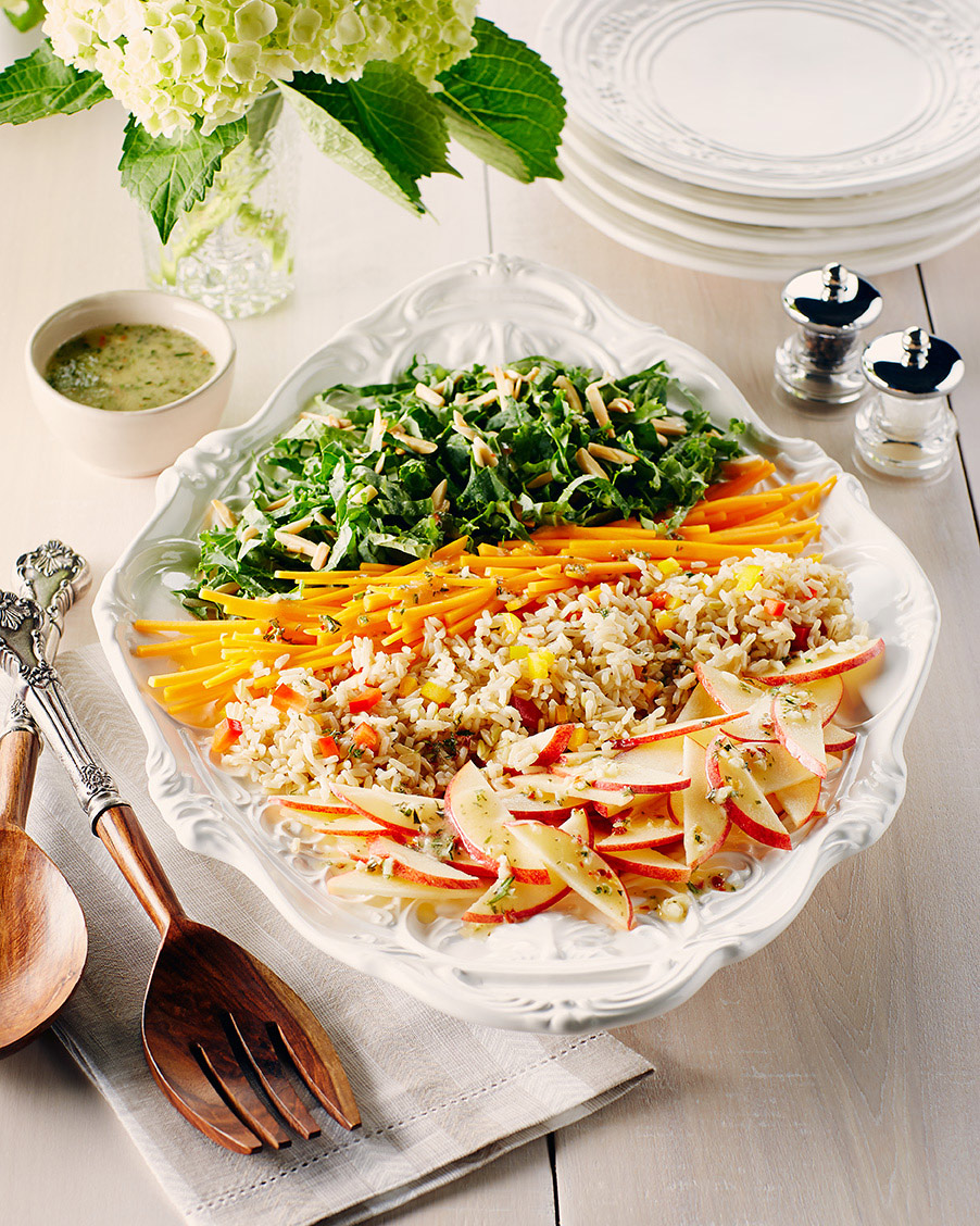 Salade de l&eacute;gumes et de riz