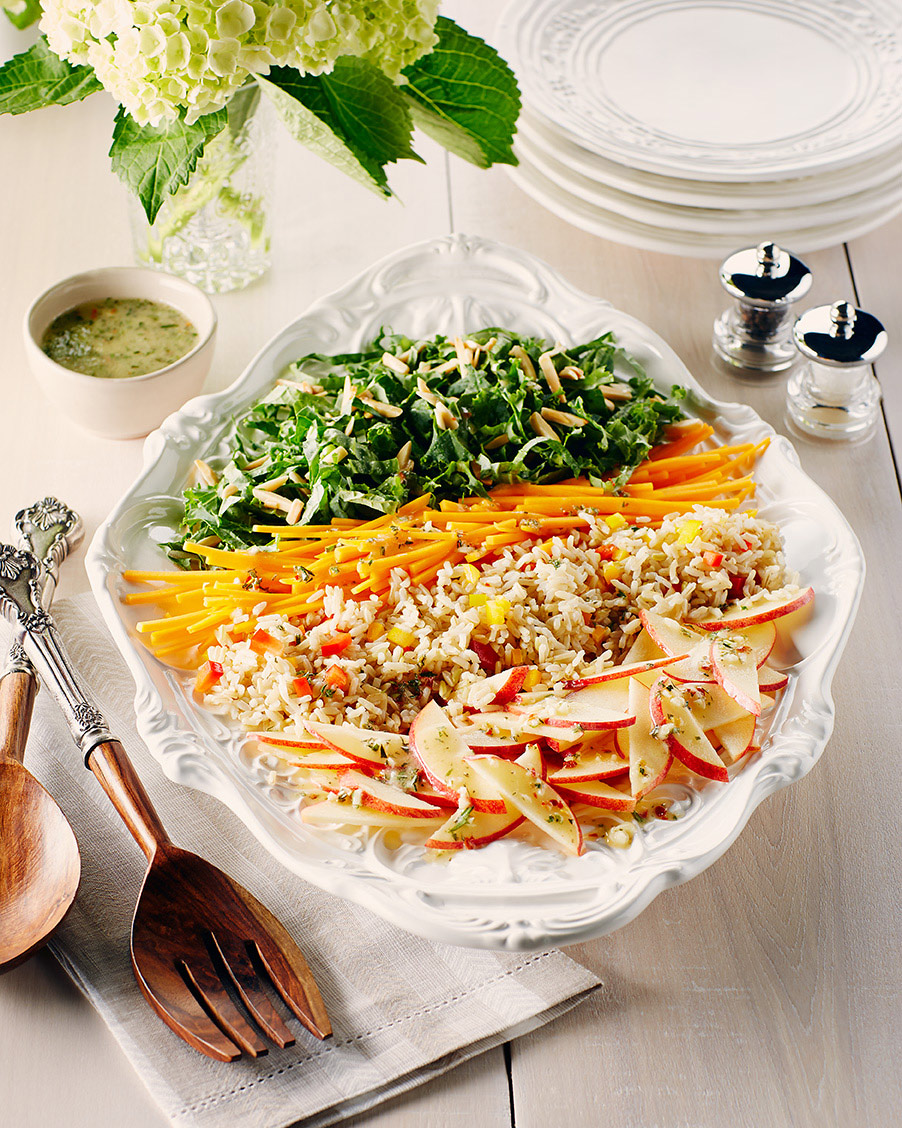 Salade de légumes et de riz