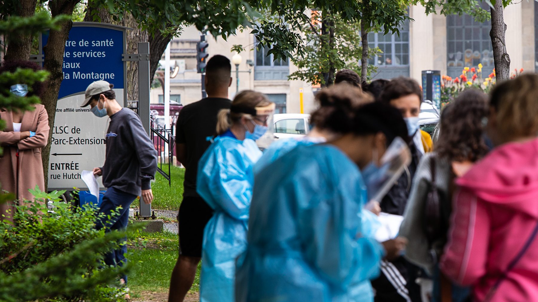 Une clinique de dépistage de la COVID-19