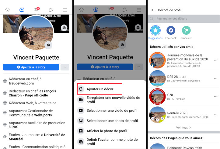 Voici comment ajouter un décor à sa photo de profil Facebook. Comment ajouter décor photo de profil Facebook