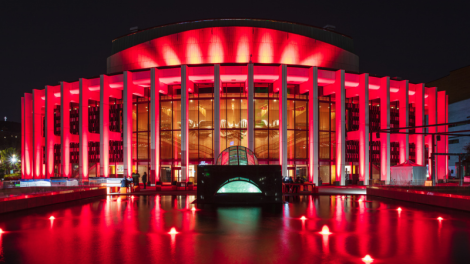 Quartier des spectacles rouge