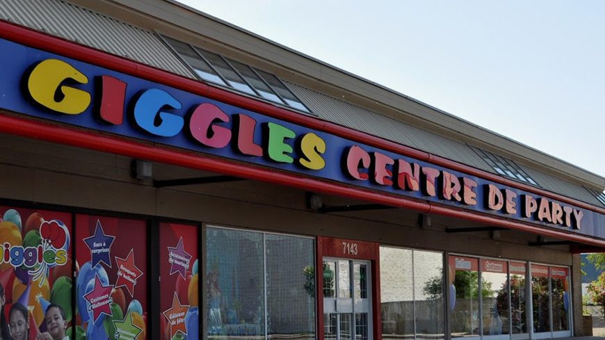 Devanture de la boutique Giggles