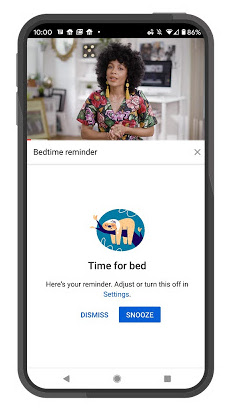 YouTube peut nous rappeler qu’il serait temps d’aller dormir. YouTube rappel dormir