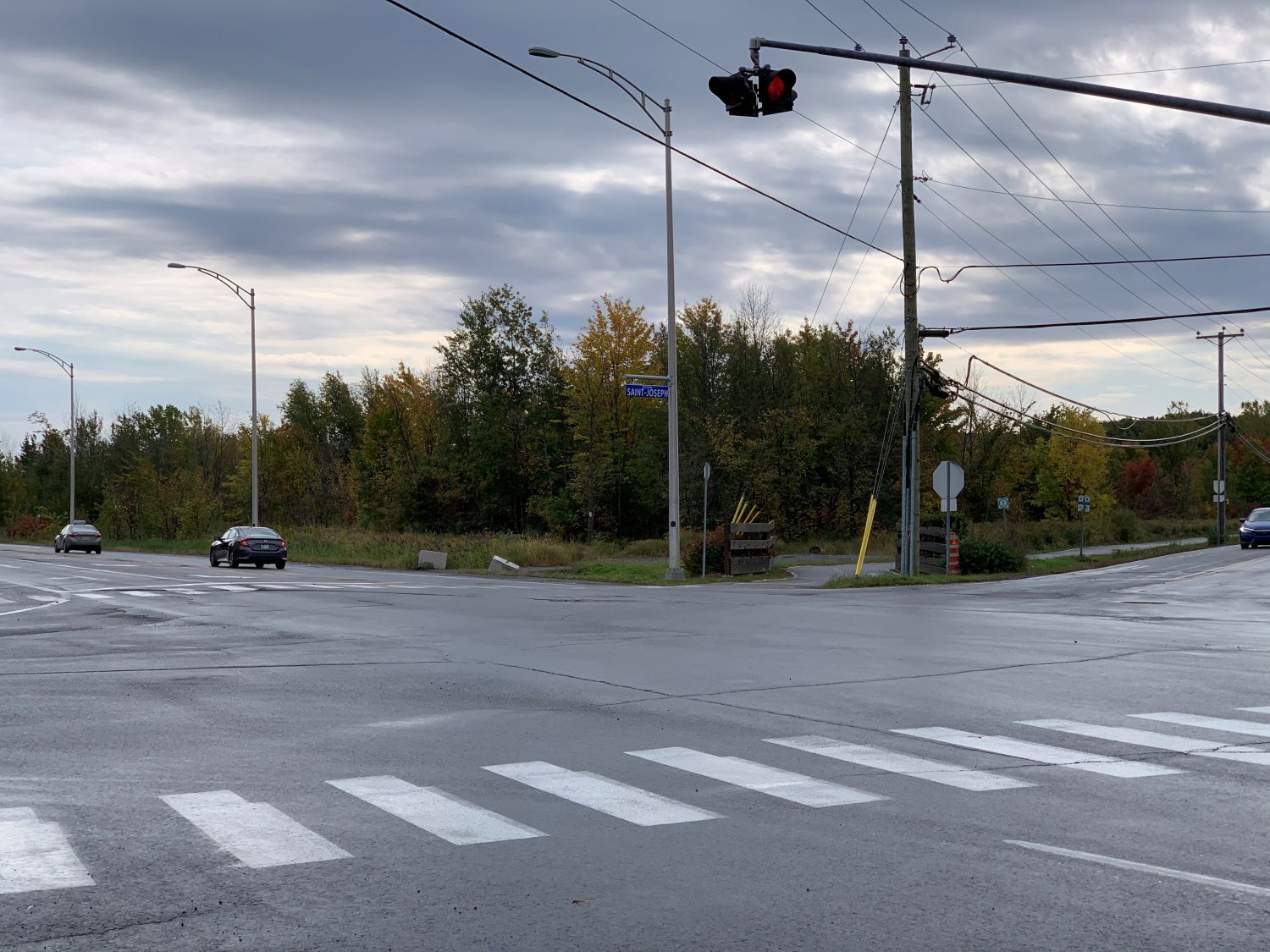 L'emplacement potentiel de la nouvelle caserne à l'intersection des boulevards Don Quichotte et Saint-Joseph