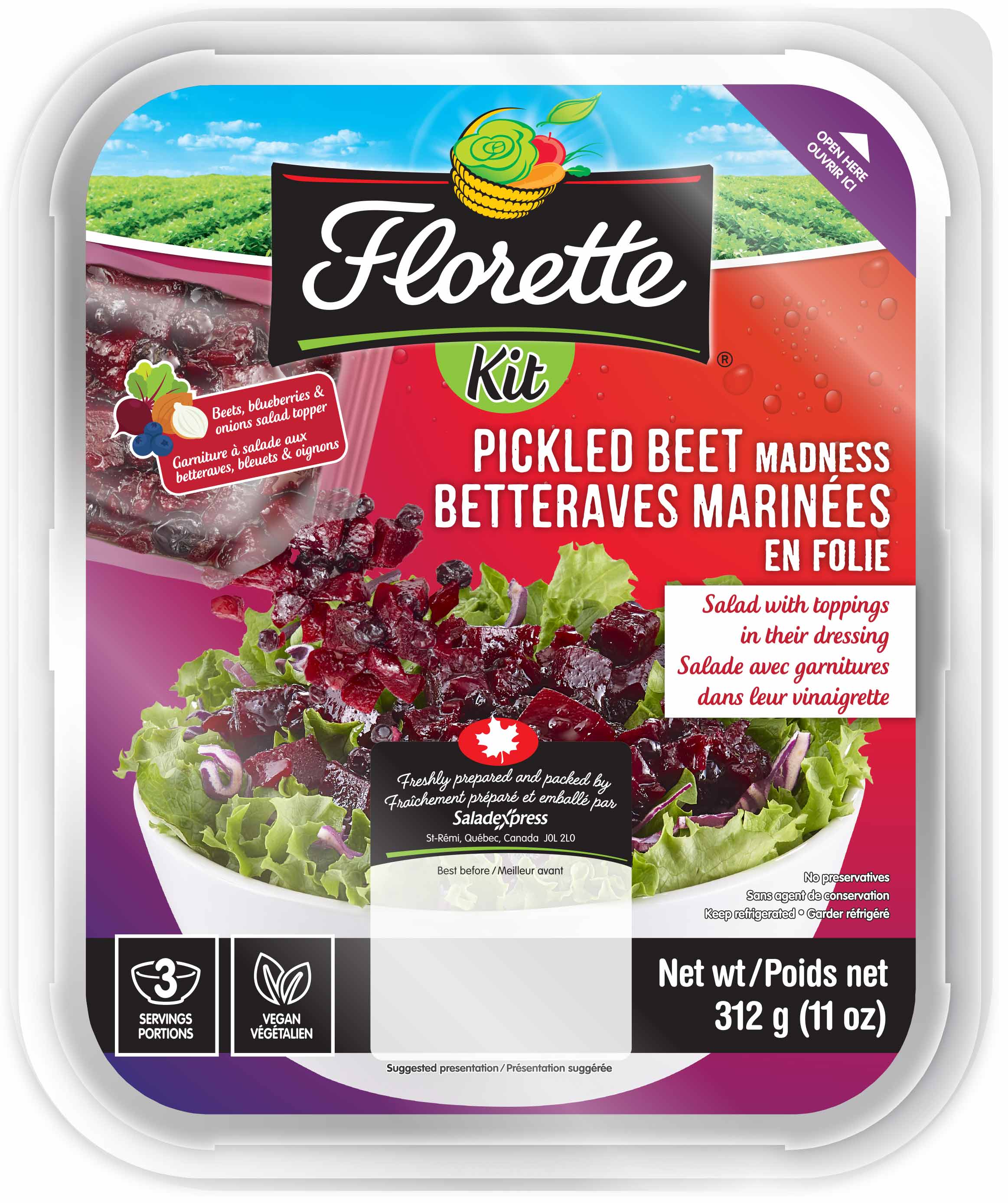 salade en boîte