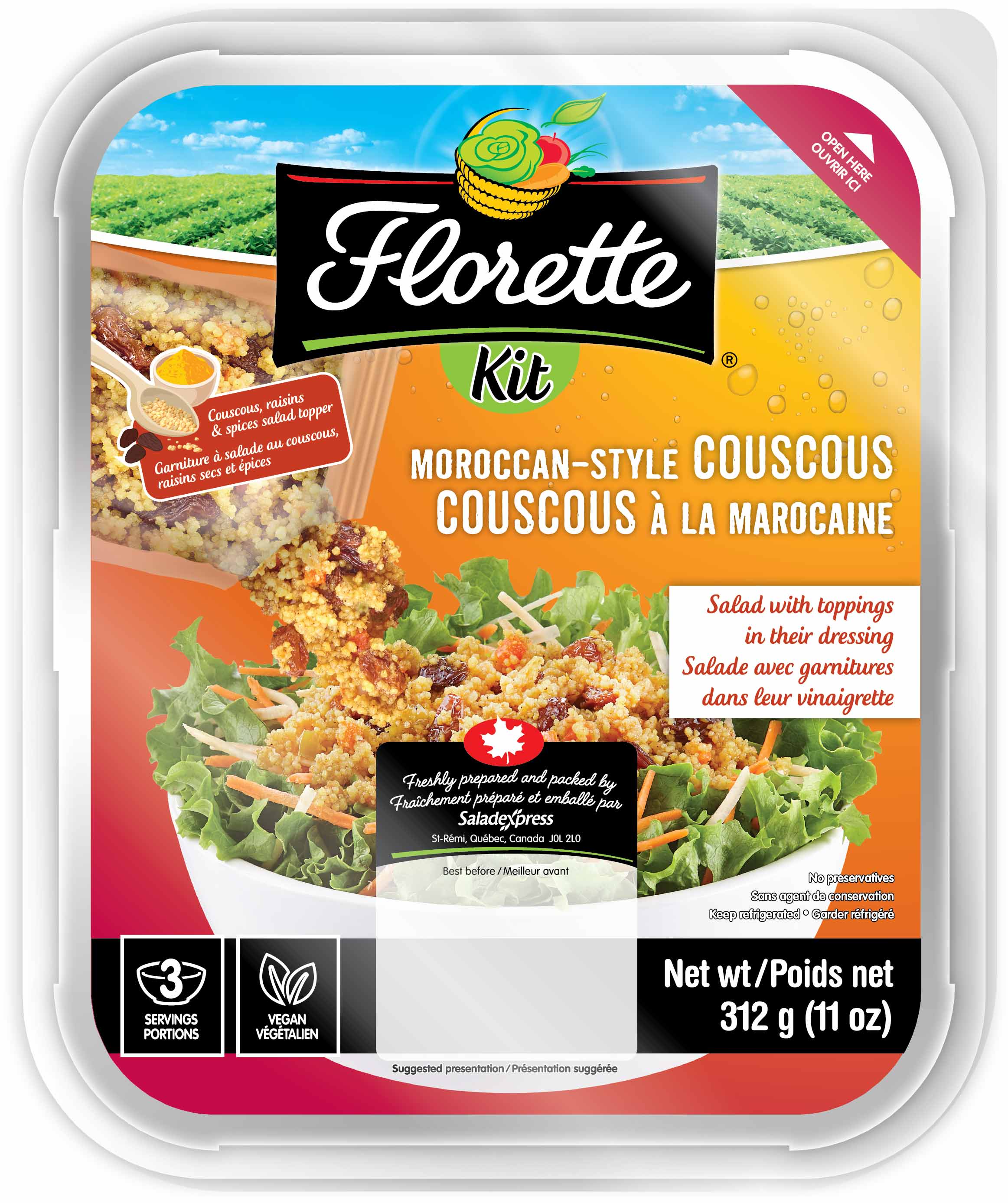salade en boîte
