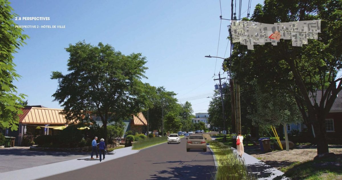 Un concept de réaménagement pour la rue Main à Hudson
