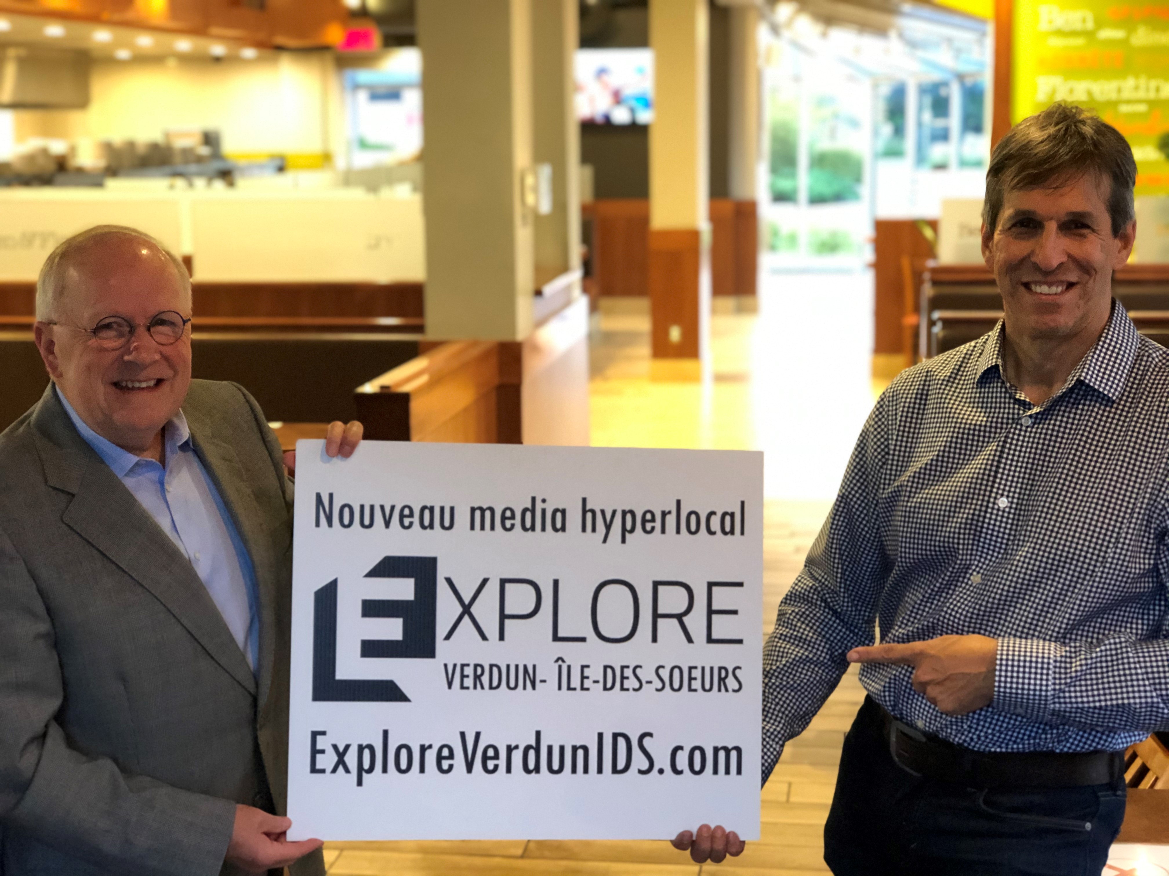 Alain Laroche et Éric LeRiche ont lancé la plateforme Explore IDS-Verdun.