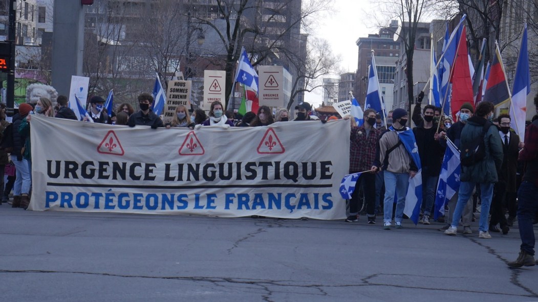 Manifestation pour le français