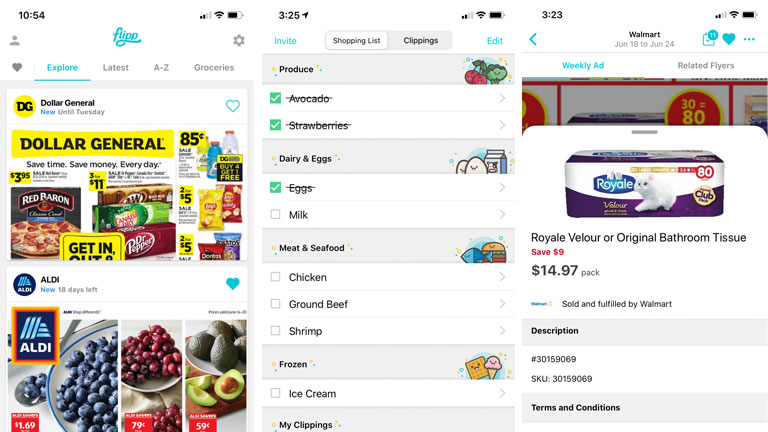 application flipp tout-en-un listes coupons circulaires 