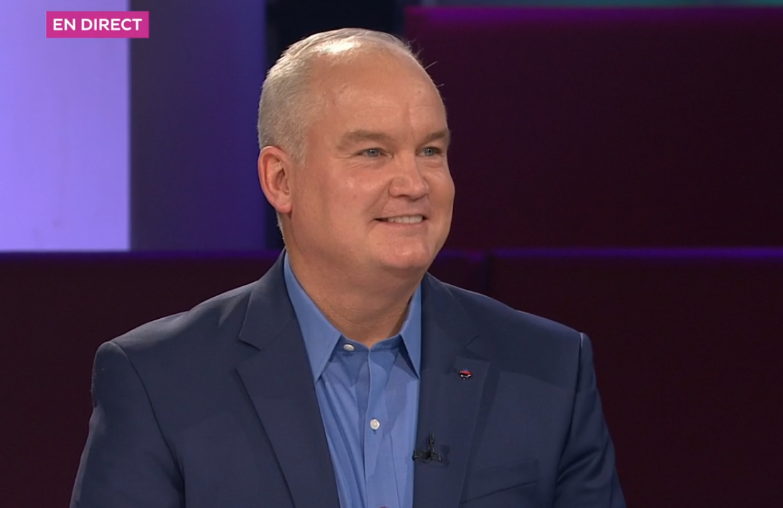 Erin O'Toole sur le plateau de TLMEP