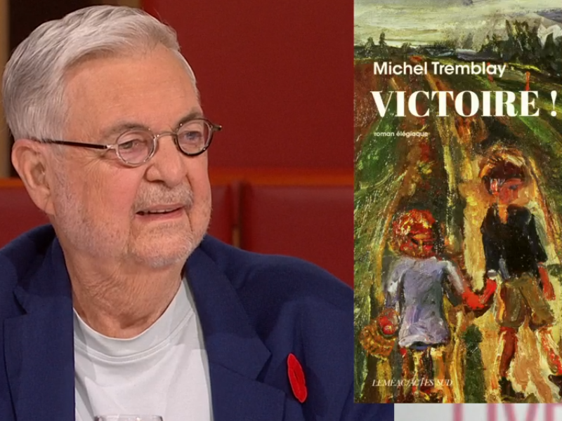 Michel Tremblay présente son nouveau roman Victoire