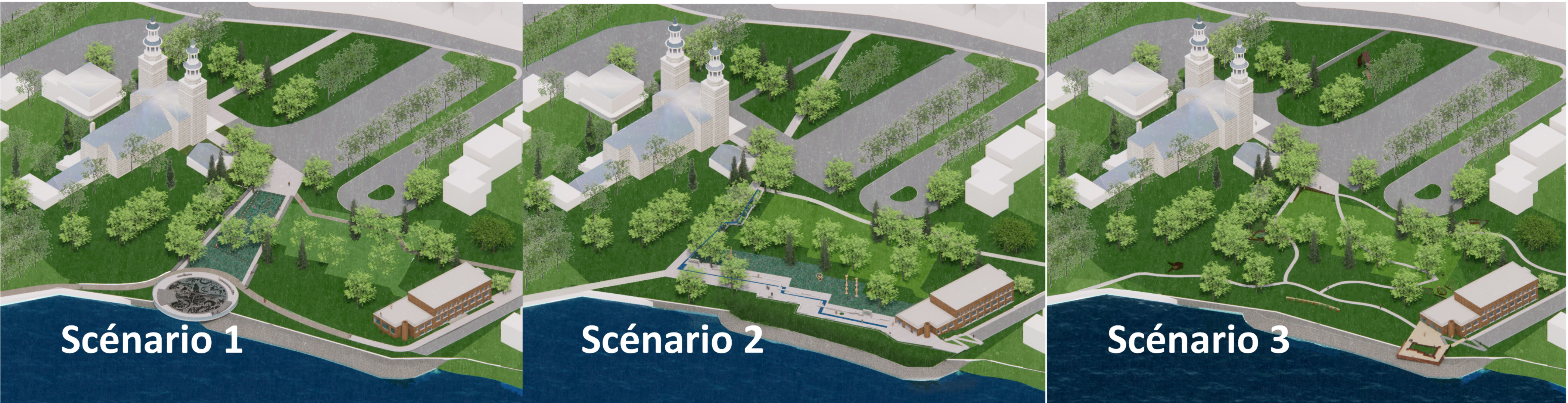 Trois sc&eacute;narios pour Fort-Lorette