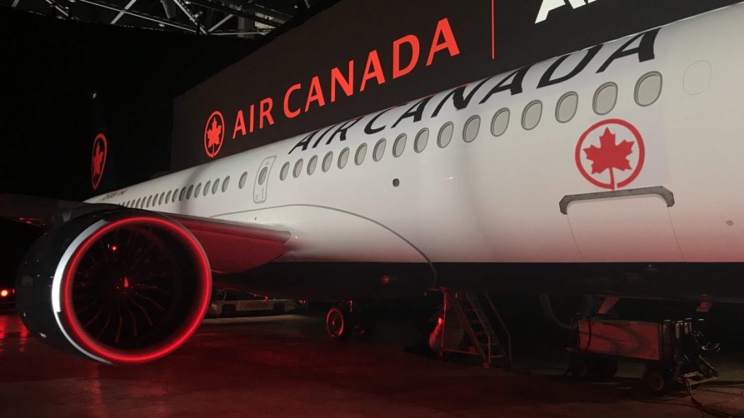 Un avion d'Air Canada.