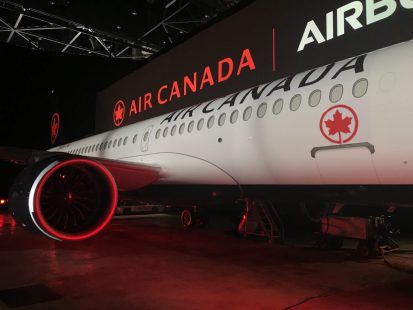 Un avion d'Air Canada.