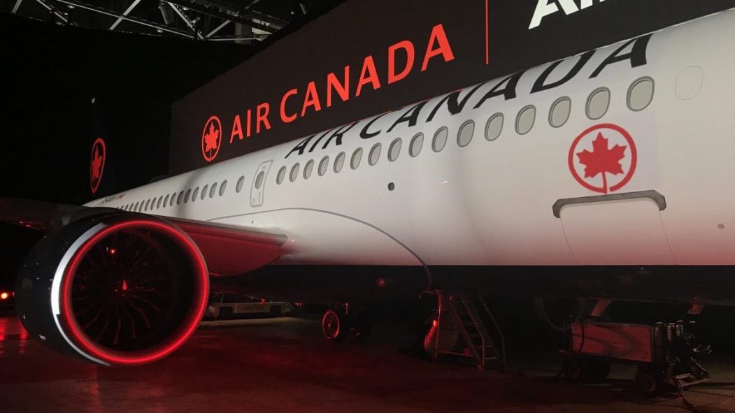 Un avion d'Air Canada.