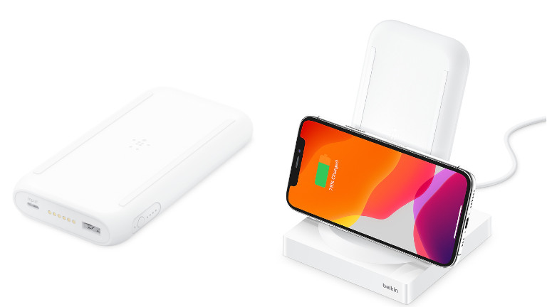 Le BOOST↑CHARGE permet autant de charger notre téléphone à la vertical qu’à l’horizontal. Belkin BOOST↑CHARGE batterie portative recharge sans fil téléphone intelligent
