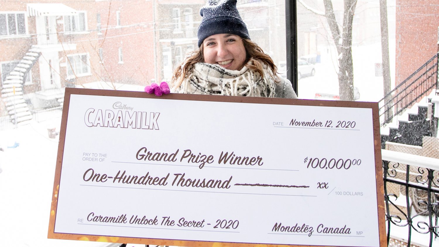 Jessica Thompson est la gagnante du concours du secret de la Caramilk.