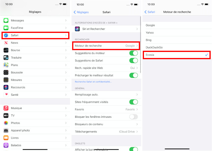 Voici comment activer le moteur de recherche Ecosia sur Safari sur iPhone. Comment activer moteur de recherche Ecosia iPhone