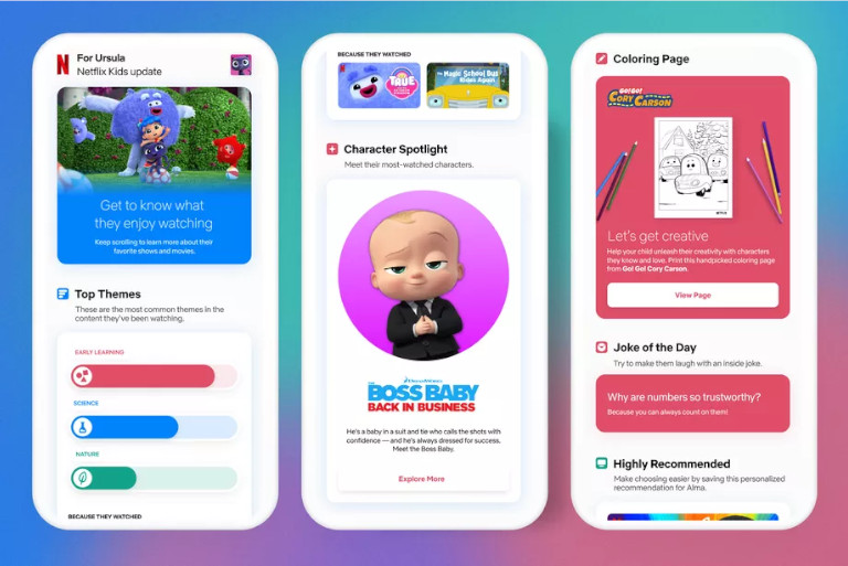 Netflix rapport activit&eacute;s enfants