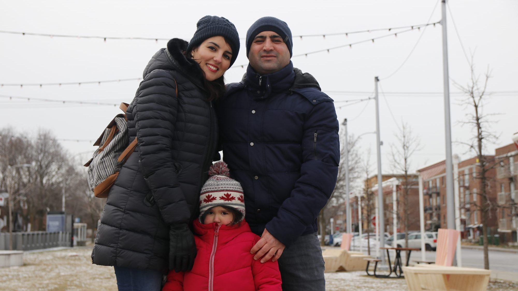 Les Laurentiens Anissa Machane, Radah Ammam et leur fille Anaïs