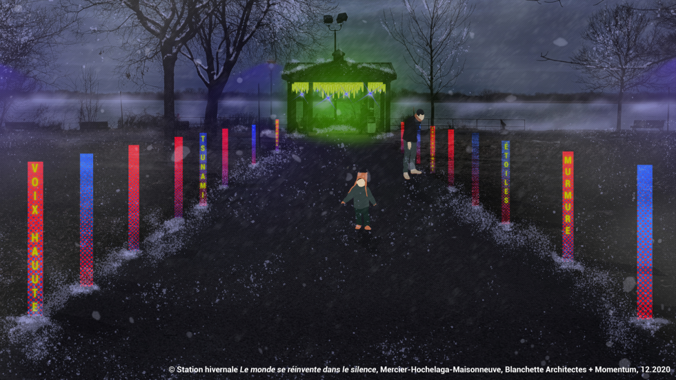 Un dessin de la station Bellerive.