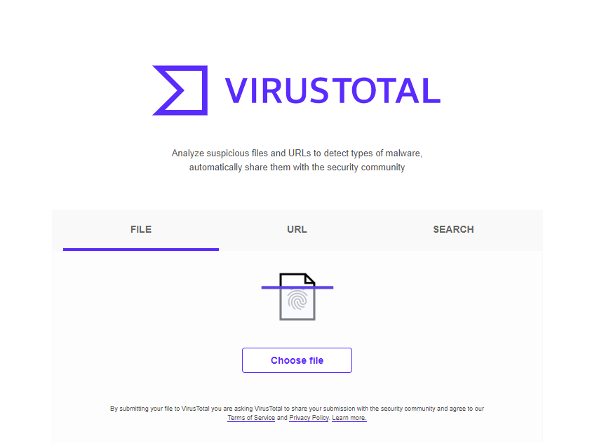 VirusTotal analyse courriels et URL virus malware