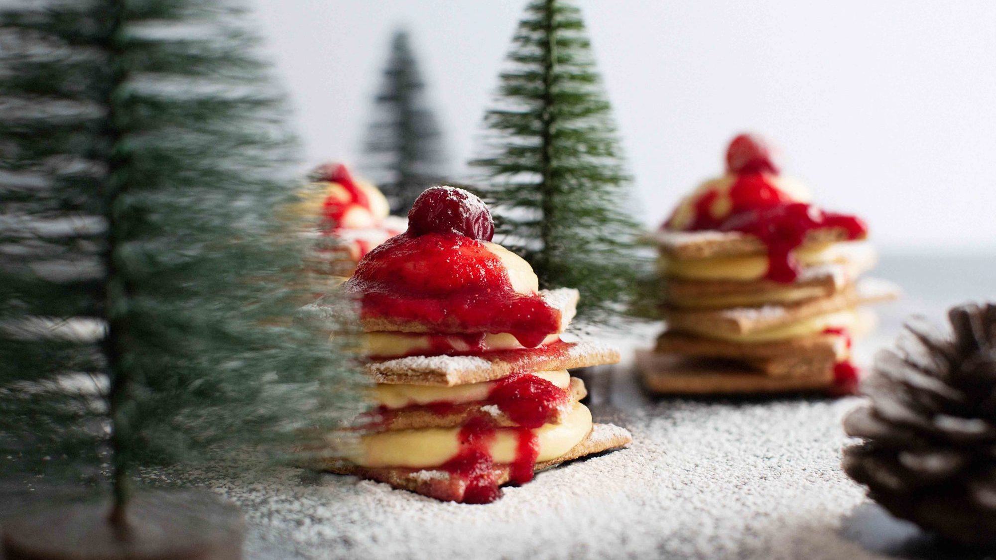 Gâteaux étagés en forme de sapin