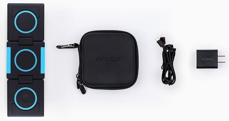 chargeur Unravel Ampere sans fil Apple contenu bo&icirc;te