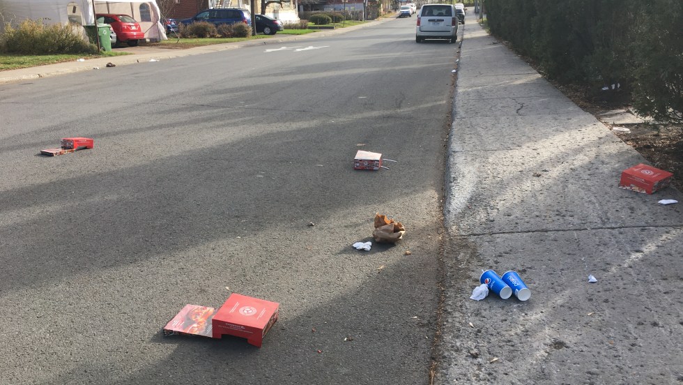 Nuisances, déchets jetés rur Fréchette