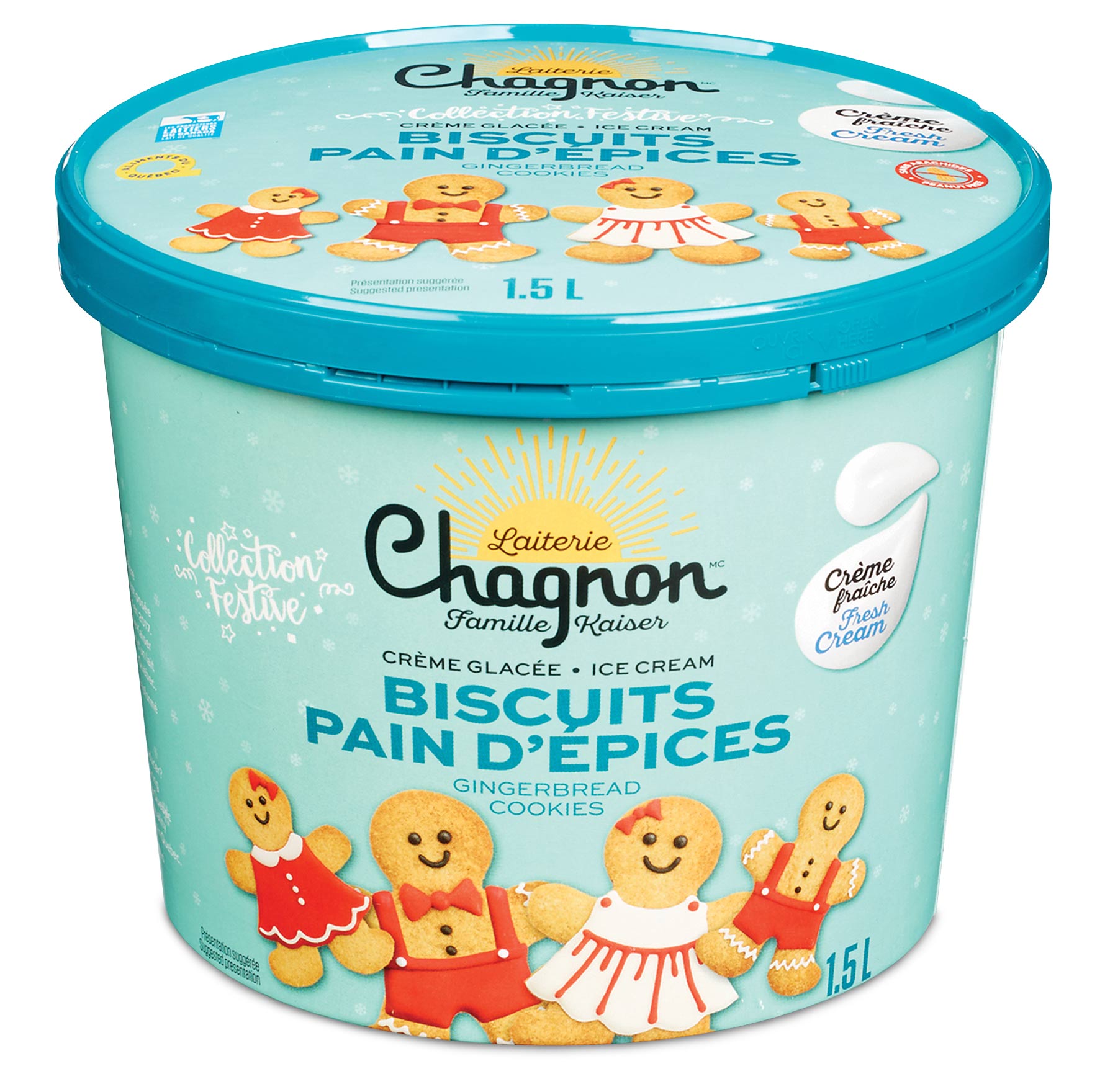 Pot de cr&egrave;me glac&eacute;e au pain d'&eacute;pices