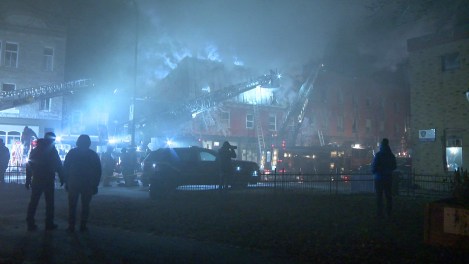 Image de l'incendie.