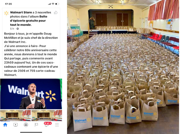 Publication Facebook Walmart Store