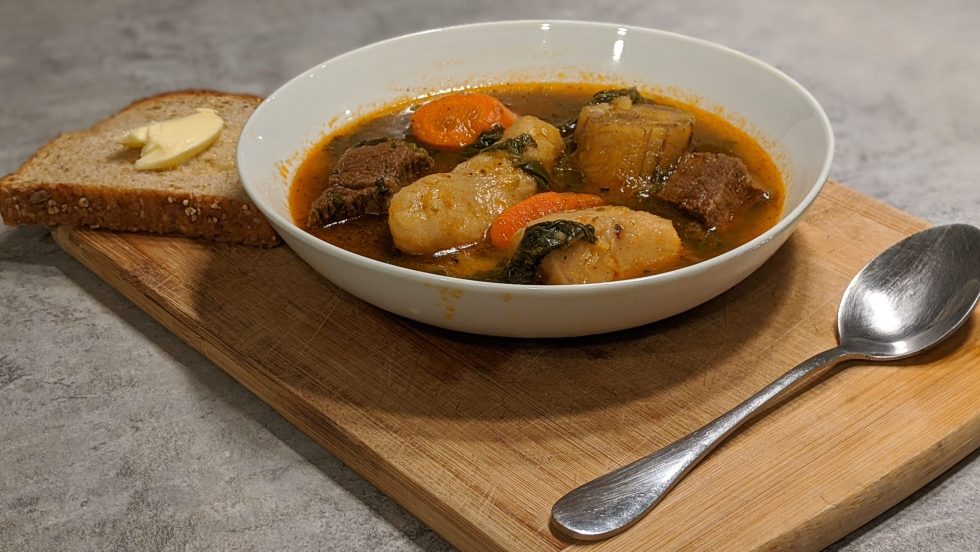 Le bouillon haïtien est une soupe très nourrissante.