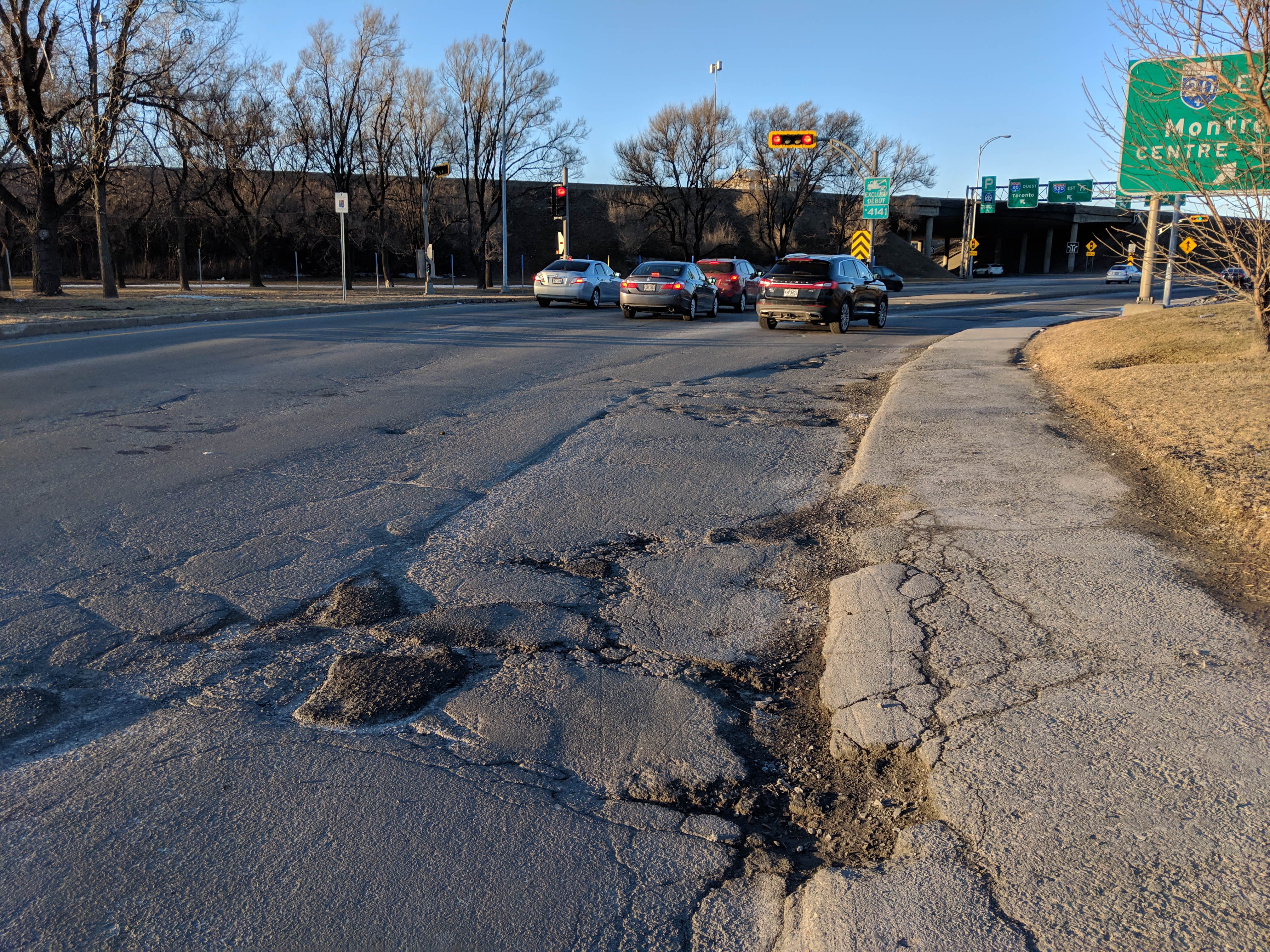 travaux autoroute 20 Dorval