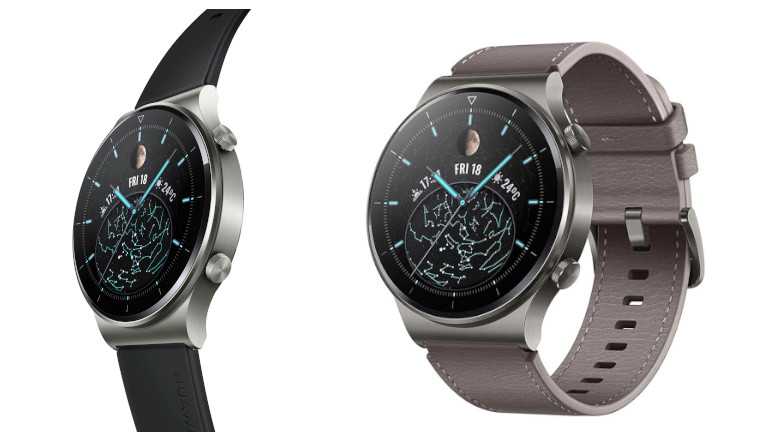Montre intelligente Huawei Watch GT 2 Pro La montre intelligente Huawei Watch GT 2 Pro offre un look de luxe.