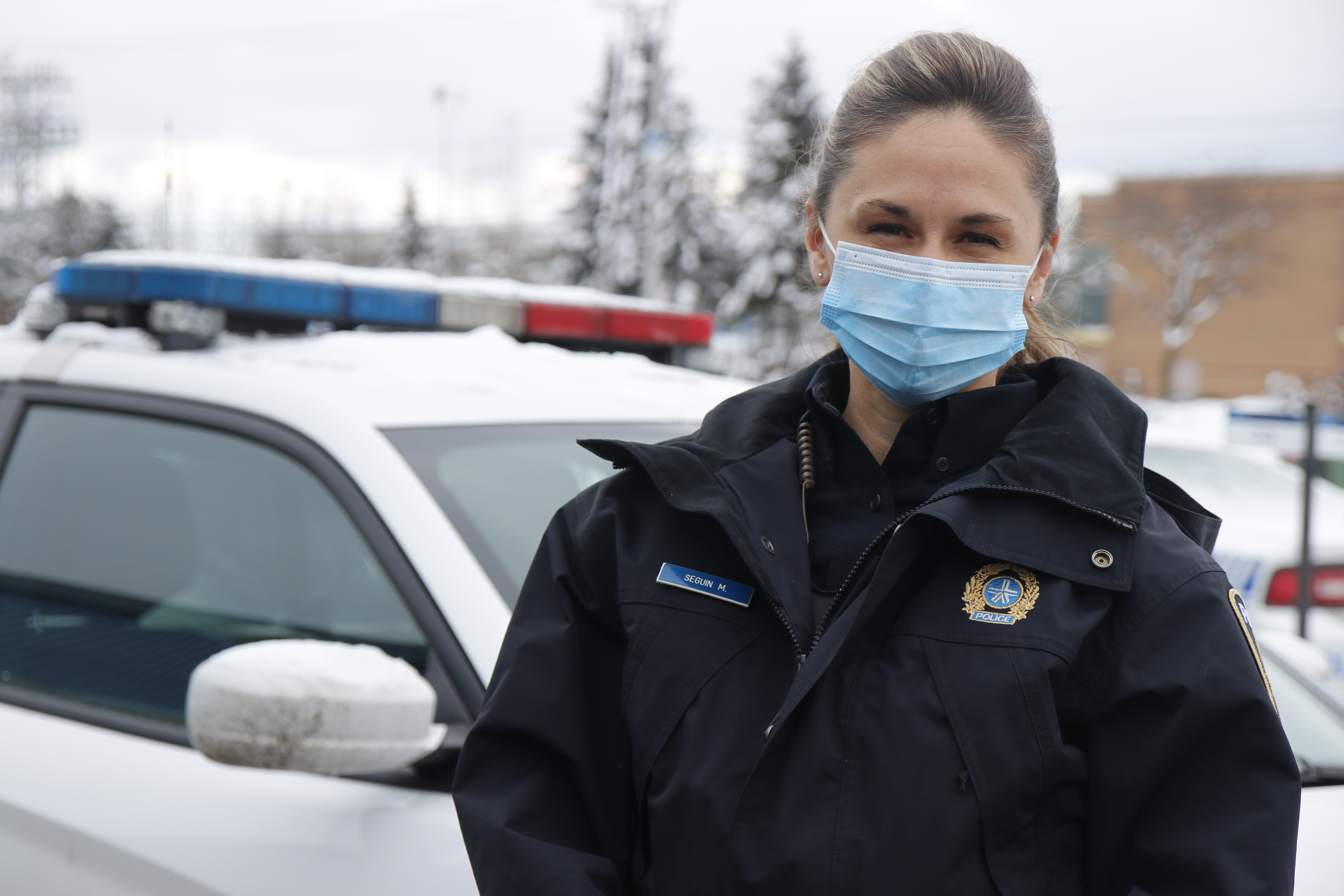 L’agente responsable de la violence conjugale et intrafamiliale (VCI) du poste de quartier (PDQ) 7 à Saint-Laurent, Marilyn Séguin
